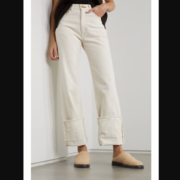 STAUD Astro quilted faux shearling mules 37 / US 7 - Picture 2 of 8